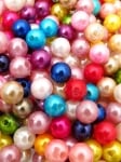 Perlă plastic 8mm Mix 1 pachet 40g ~160 buc 312574
