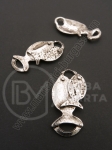 Element de conectare metalic 42x21mm color argintiu antique 1 buc 309650