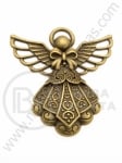 Pandantiv metalic 42x40mm bronz antic 1 buc 308461