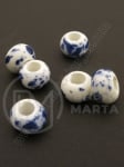 Mărgele de porțelan 13x9mm pictate 1 buc 335224