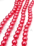 Șir de perle din vitsela rozú ometre 8mm ~80cm ~110 pieces 341046