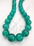 Bilă de vitola 10mm verde craquelat 80cm ~85 buc 1 buc 343201