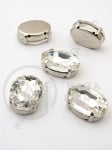 Placă de sticlă (cristal) 13x18mm transparentă în cutie metalică 1 pachet 2 buc 151527