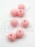 Bilă de mărgele din silicon 12mm gaură 1.5mm 1 paquet 5 buc 317049
