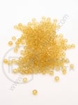 Margele de sticla aurii transparente 3mm 50g 333103