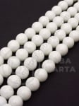 Sticla margele 10mm albe 80cm ~80buc 1buc 343765