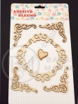 Elemente decorative din lemn 1 pachet 182025