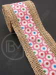 Bandă de pânză de sac cu bandă textilă width 50mm - length ~2 meters 1 rollă 462079