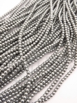 Mărgele de hematit 3mm argint nemagnetic clasa A ~135 buc 1 buc 351791