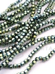 Hematit 3x3mm nemagnetic gaură 1mm ~150 buc ~40cm1wt 352679