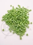 Perlă de sticlă verde deschisă 3mm 50g 333107
