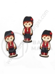 Figurină din lemn 24x10x2.5mm boy 1 pack 10 pcs 182439