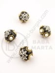 Mărgele Indonezia ~11x~14mm lucrate manual gaură 2mm 1buc 309783