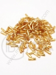 Bețișoare de vitella aurii cu centru argintiu 6~7x1.5~2 rasucite 1 paquet 50g 331610