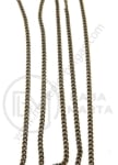 Lanț din alamă 2x1x0.5mm color bronz antic 1 meter 302138