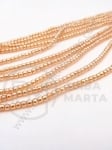 Mărgele de sticlă 2.5mm transparent AB gaură 0.7mm 1 buc 35.5cm ~175 buc 343803