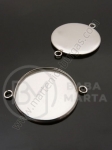 Bază Element OȚEL (304) pentru instalare 25mm 1 pachet 3 bucăți 307928
