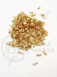 Tijă de sticlă 5x2mm aurii rasucite calitate 1 1 pachet 40g ~1600 buc 331661