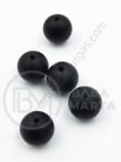 Bilă de mărgele din silicon 15mm gaură 2mm 1 paquet 5 buc 317060