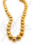 Mărgele de sticlă 6mm aurii ~55 bucăți 1 bucată 343132