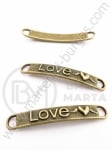 Element de conectare 38x6x2mm bronz negru 1 buc 308248
