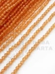 Jadeit ~ bilă fațetată de 3 mm ~ 120 bucăți ~ 40 cm 1 greutate 353168