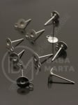 Închizator cercei 12x8x6x0.4mm steel 10 buc 309474