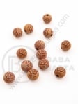 Mărgele 8mm imitație lemn gaură 1.5mm 40g ~110buc 311829