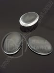 Caboșon oval din sticlă 30x20x6mm transparent, 1 pachet, 5 buc. 191005