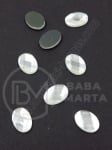 Pahar oval 10x14mm transparent pentru ruj fierbinte 1 pachet 20 bucăți 151443