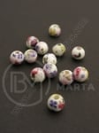 Bilă de porțelan 6mm vopsită gaură 1.5mm 5 buc 335042