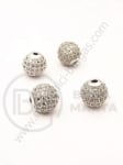 Margele 10mm cu cristale forjate, 1 bucată 307545