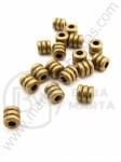 Mărgele metallice 4x4mm culoare bronz antic 50 buc 308349