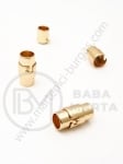 Închizator magnetică 9x17mm aurie gaură 6mm 1 buc 302015
