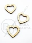 Inimă din lemn 30x2.5mm 1 pack 10 pieces 182471