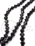 Mărgele de sticlă 8mm gaură neagră 1mm ~43 buc 31cm 1 buc 343588