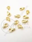 Închizatore 9x5x3mm OȚEL placat cu aur 1 paquet 2 pieces 307948