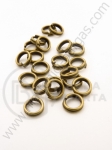 Inel metalic dublu, bronz, 5mm. 200 buc. 301141