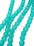 Mărgele de sticlă 8mm verde marin mat 80cm ~105 buc 1 buc 343571