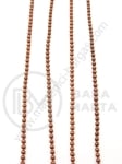 Bilă metalică cu lanț 1.5 mm color cuprului, 1 metru, 302108