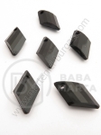 Figurină neagră 24x14mm gaură 2mm 40g ~49buc 311472