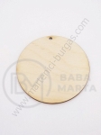 Figurină din lemn 75x3mm round hole 3mm 1 pachet 5 buc 182235