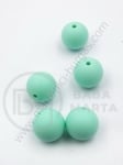 Bilă de mărgele din silicon cu gaură de 15 mm, 2 mm, 1 paquet, 5 pcs. 317068