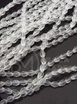 Șir de cristale 5x3.5mm picatura transparentă ~99 pcs 48cm 1 buc 342480