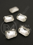 Placă de sticlă (cristal) 14x10x5mm transparentă 1 bucată 151201