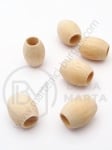 Cilindru din lemn natural 16x12mm gaură 6mm 1 pack 40g ~55buc 321267