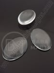 Caboșon oval din sticlă 35x25x7mm transparent 1 pachet 5 buc 191092