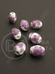 Mărgele de porțelan 10x8mm gaură pictătă 2.5mm 1 buc 335076