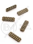 Separator de mărgele metalice 23x7x5mm bronz antic 5 buc 308720