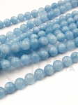 Mărgele de acvamarin 8mm ~48 bucăți 1 buc 352867